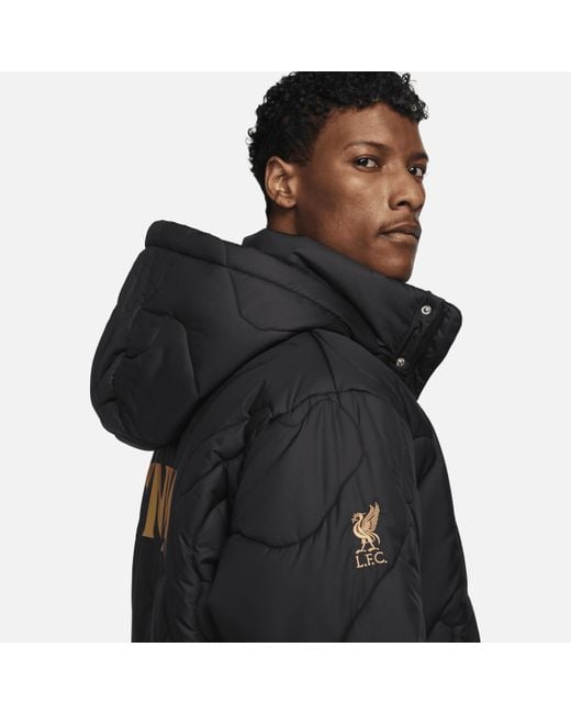 Nike Black Lebron X Liverpool F.c. Therma-fit Adv Repel Football Jacket Polyester for men