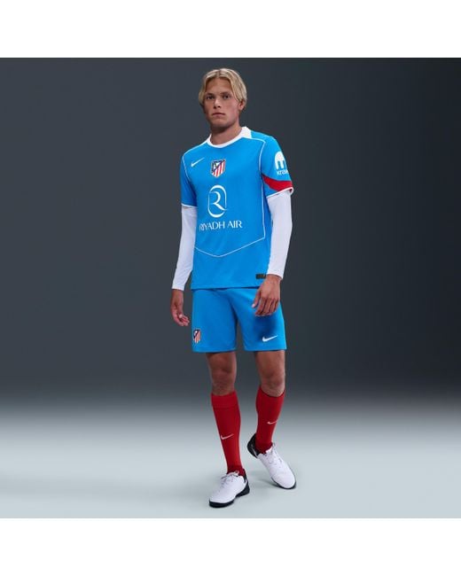 Nike Blue Atlãtico Madrid 2025/26 Match Third Dri-Fit Adv Total 90 Soccer Authentic Jersey for men
