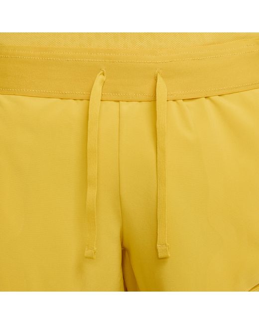 Nike Yellow Court Slam Dri-fit Tennis Shorts Polyester/elastane for men