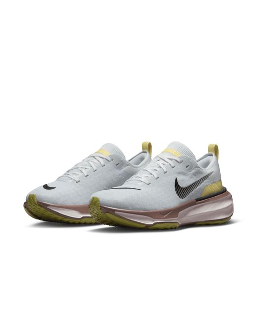 Nike White Invincible 3 Road Running Shoes