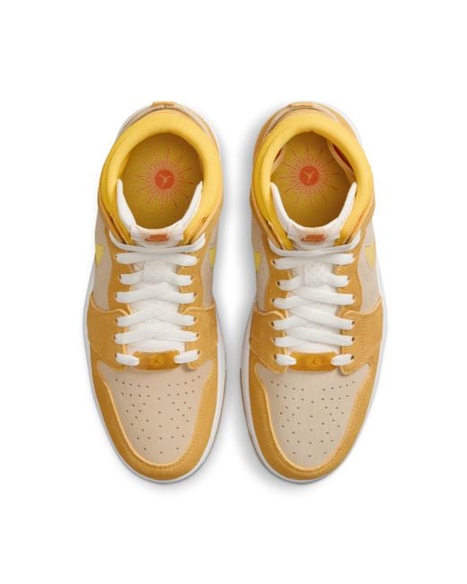 Nike Yellow Air Jordan 1 Zoom Cmft 2 Shoes