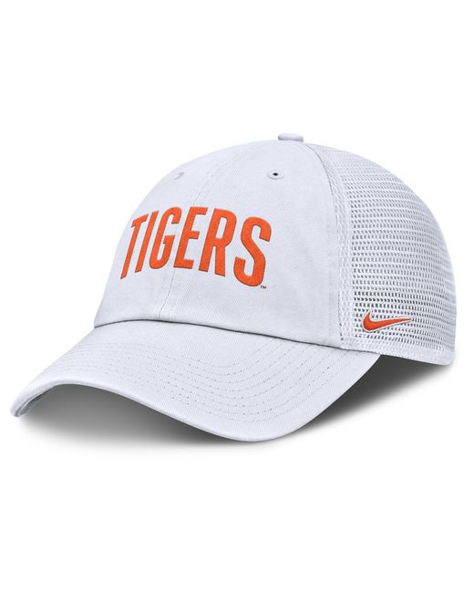 Nike White Florida State Primetime Campus Club College Trucker Adjustable Hat for men