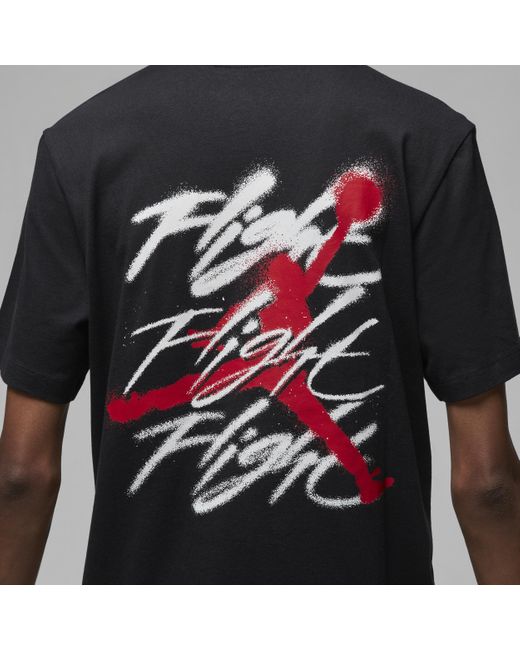 Nike Black Jordan Graphic T-shirt Cotton for men