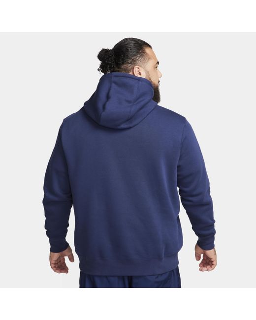 Nike Blue Club Fleece Pullover Hoodie for men