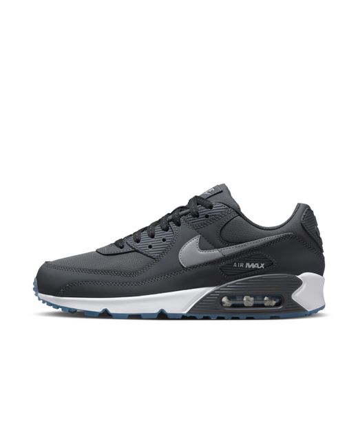 Nike Gray Air Max 90 Shoes Leather for men