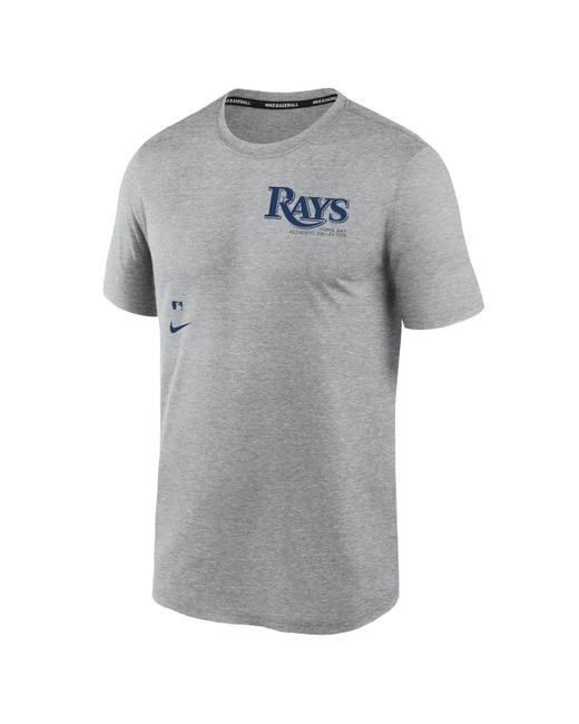 Nike Gray Tampa Bay Rays Authentic Collection Early Work Men's Dri-fit Mlb T-shirt for men