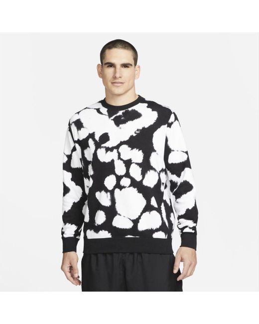 Nike Fleece Sportswear Sport Essentials+ French Terry Crew in Black ...