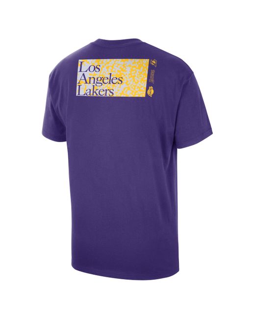 Nike Purple Los Angeles Lakers Nba Max90 T-shirt for men