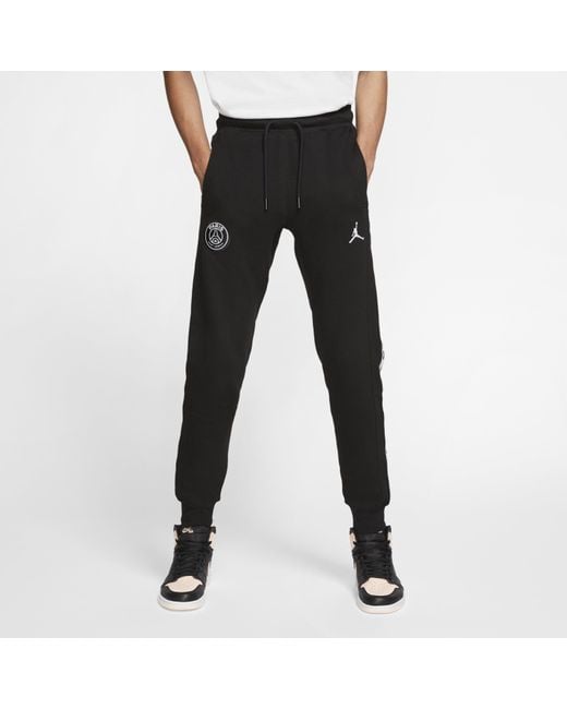 Nike Black Jordan Paris Saint-germain Fleece Pants for men