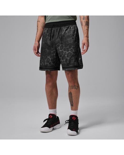Nike Black Sport Dri-Fit Printed Diamond Shorts for men