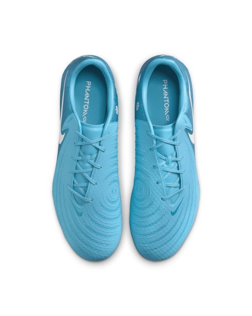 Nike Blue Phantom Gx 2 Academy Ag Low-Top Soccer Cleats for men