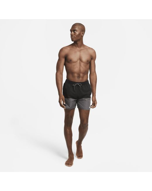 Nike Black Split 5" Swim Trunks for men
