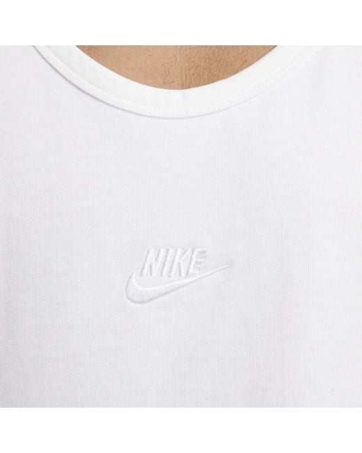 Nike White Sportswear Premium Essentials Tank Top for men