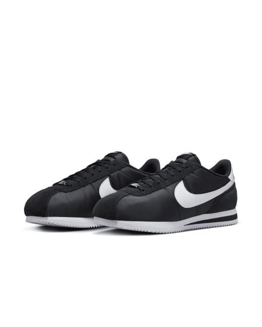 Nike Black Cortez Textile Shoes for men
