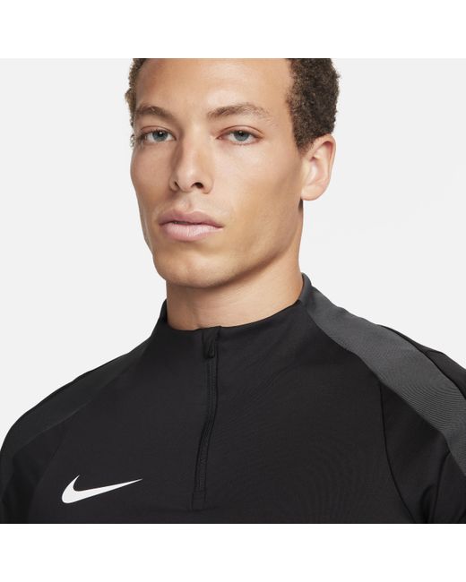 Nike Black Strike Dri-Fit Soccer 1/2-Zip Drill Top for men