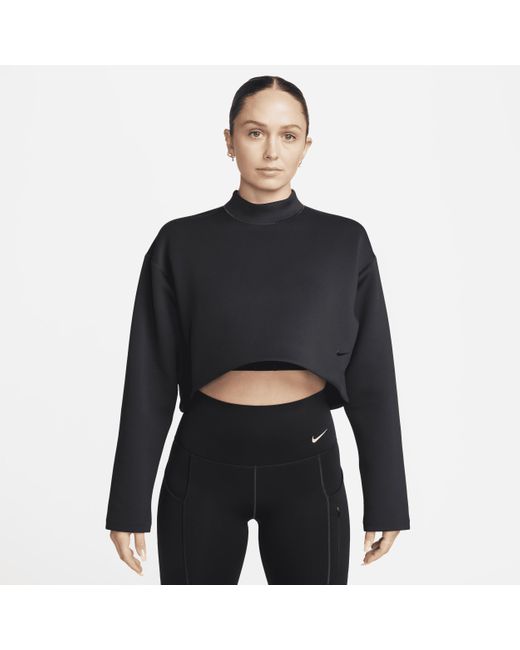 Nike Black Prima Futuremove Dri-fit Oversized Top Polyester