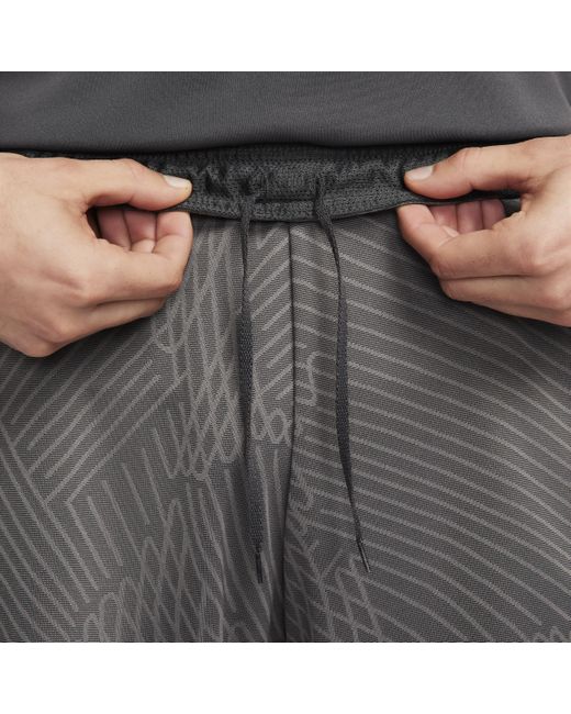 Nike Gray Liverpool F.c. Strike Dri-fit Football Shorts Polyester for men