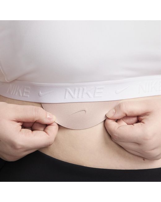 Nike White Indy Light-support Padded Adjustable Sports Bra Polyester