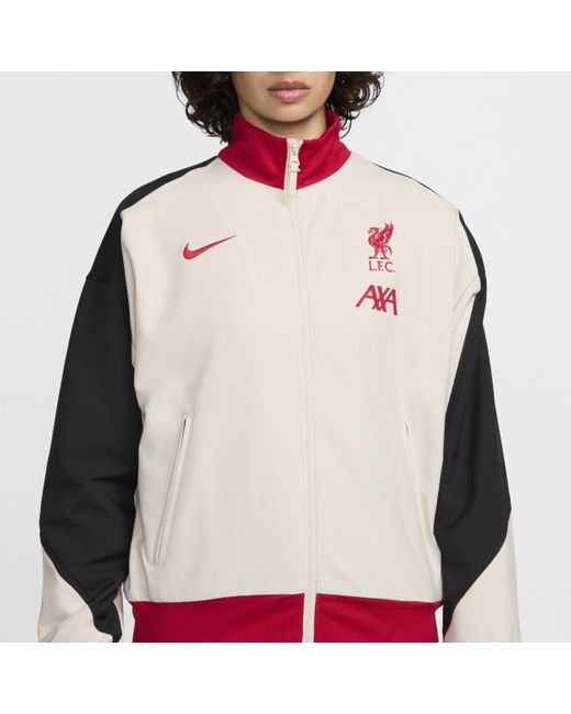 Nike Red Liverpool F.c. Strike Dri-fit Football Jacket 50% Recycled Polyester