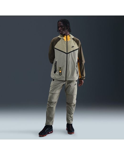 Nike Gray Tech Woven Windrunner Full-Zip Jacket for men