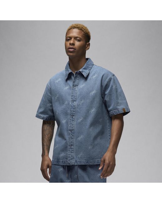 Nike Blue Flight Heritage Denim Top for men