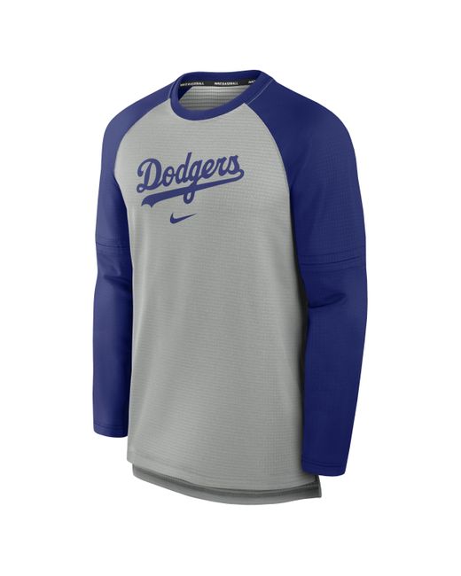 Nike Blue Los Angeles Dodgers Authentic Collection Game Time Breathe Mlb Long-sleeve T-shirt for men
