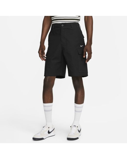 Nike Cotton Sb Skate Cargo Shorts in Black,White (Black) for Men Lyst