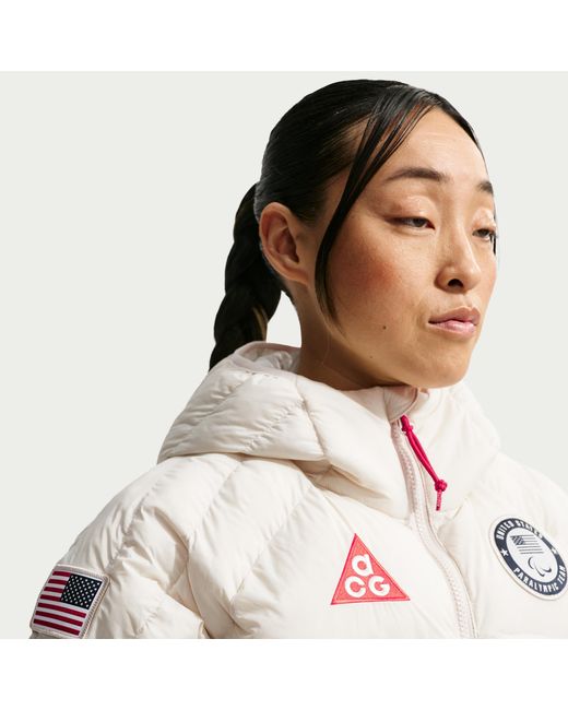 Nike White Acg X United States Paralympic Team Therma-Fit Adv Jacket