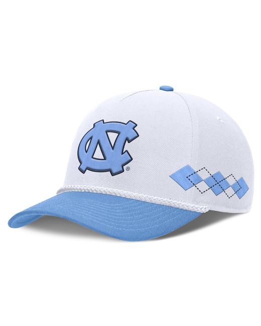 Nike Blue North Carolina Rise Argyle Jordan Brand College Adjustable Hat for men