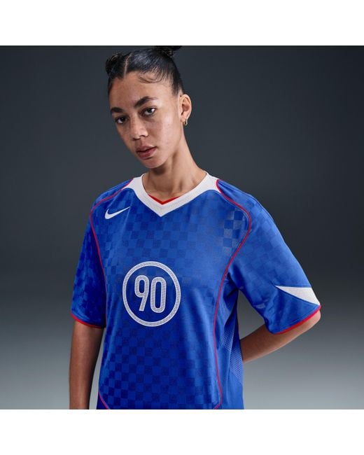 Nike Blue Total 90 Dri-Fit Soccer Jersey for men