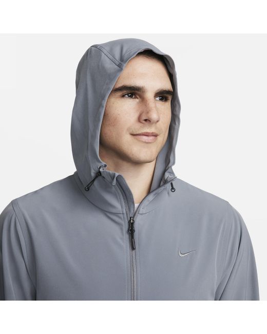 Nike Blue Unlimited Water-repellent Hooded Versatile Jacket 50% Recycled Polyester for men