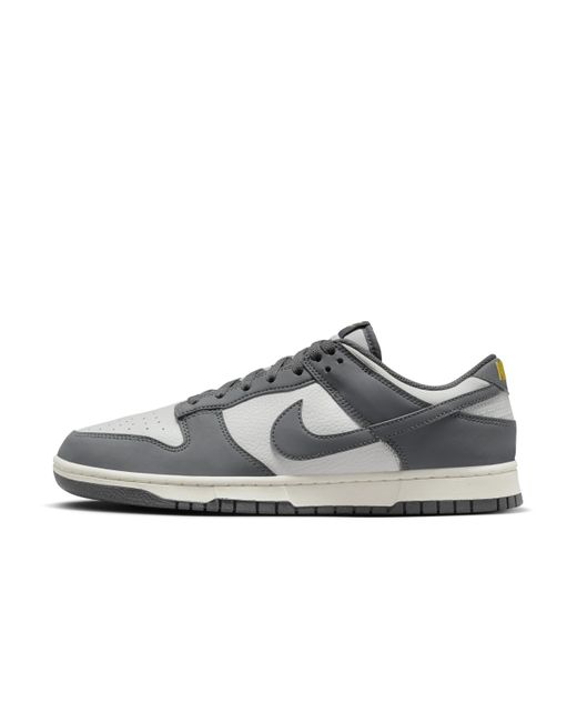 Nike Gray Dunk Low Next Nature Shoes Leather for men