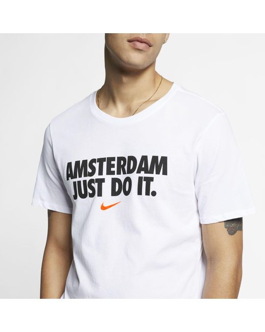 Nike Sportswear City Edition (amsterdam) T-shirt in White for Men | Lyst  Australia