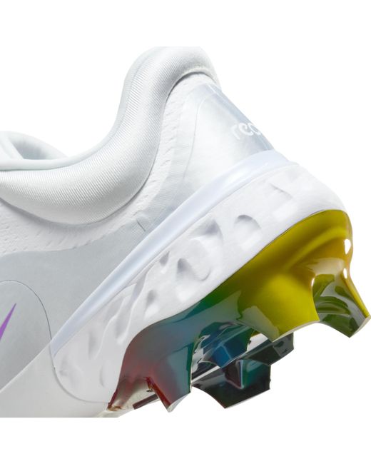 Nike Alpha Huarache Elite 4 Low Mcs Baseball Cleats in White for