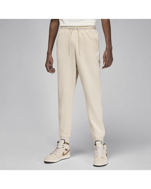Nike Natural Jordan Essentials Loopback Fleece Trousers Cotton for men