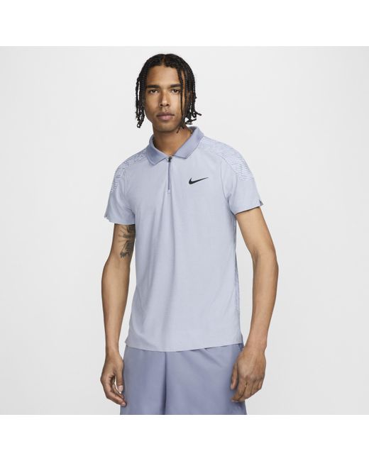 Nike Blue Slam Dri-fit Adv Tennis Polo Recycled Fibres for men