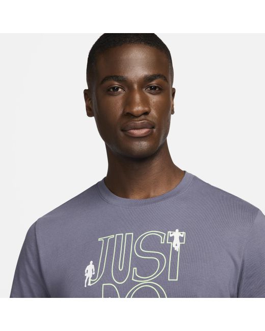 Nike Blue Fitness T-shirt for men