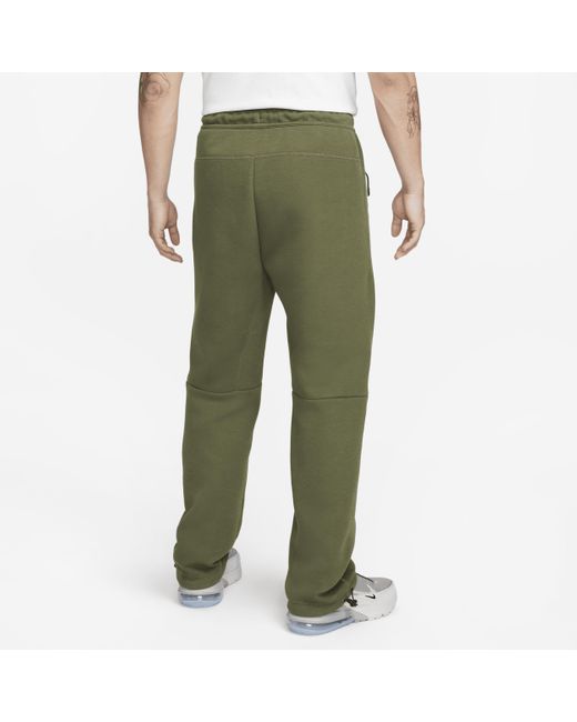 Nike Sportswear Tech Fleece Open-hem Sweatpants in Green for Men | Lyst
