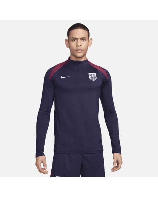 Nike Blue England Strike Dri-Fit Football Drill Top for men