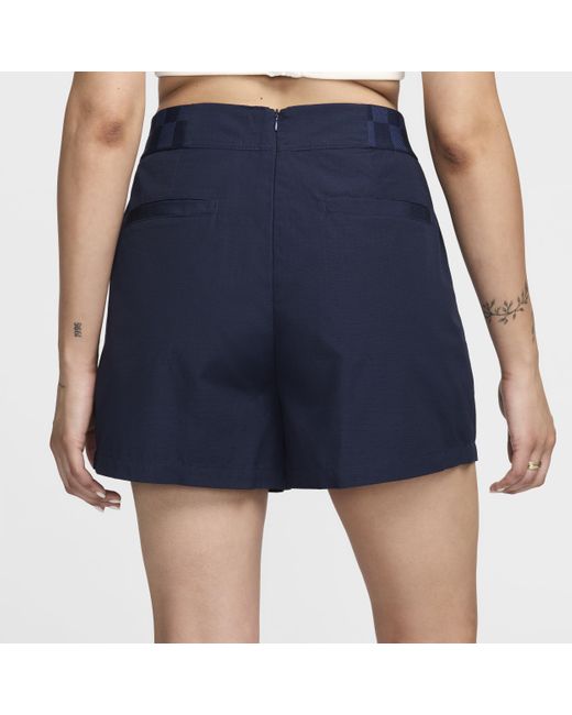 Nike Blue Sportswear Collection High-waisted 7.5cm (approx.) Trouser Shorts