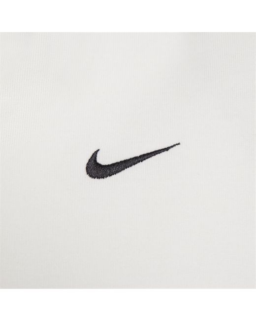 Nike Sportswear Essential Oversized Polo Met Lange Mouwen in het White