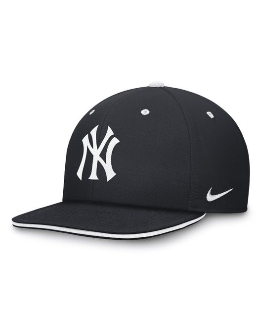 Nike Black New York Yankees Primetime Pro Dri-fit Mlb Adjustable Hat for men