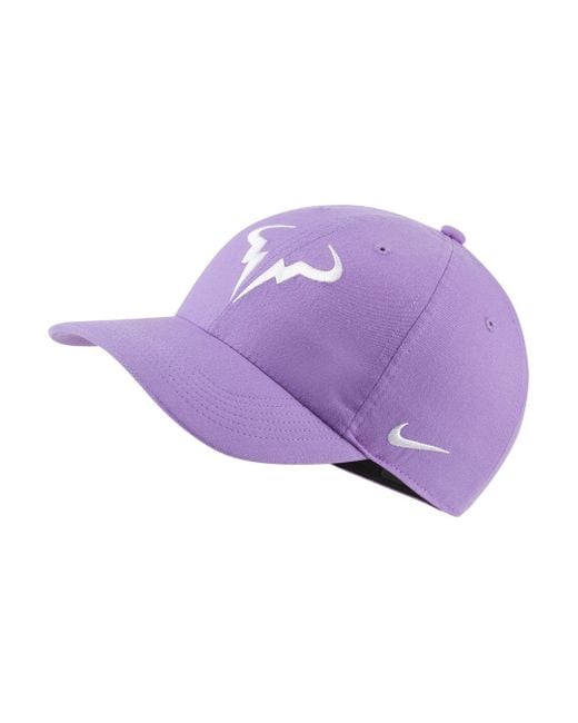 Nike Purple Court Aerobill Rafa Heritage86 Tennis Hat for men