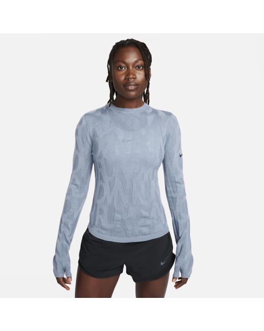 Nike Blue Running Division Running Mid Layer