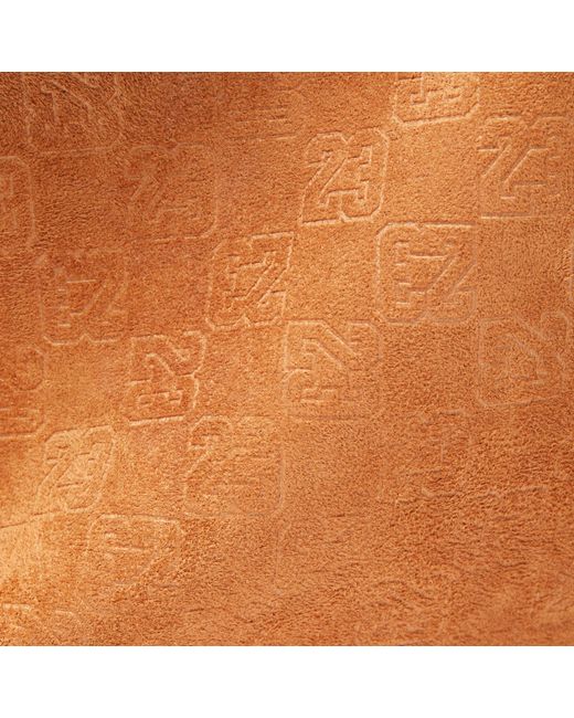 Nike Orange Suede Monogram Backpack (23.5L) for men