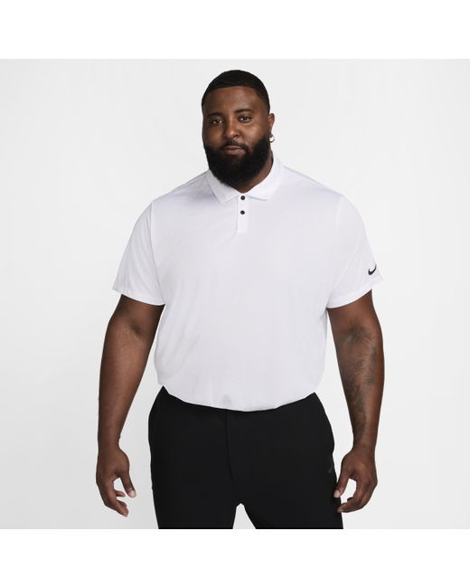 Nike White Tour Dri-fit Golf Polo for men
