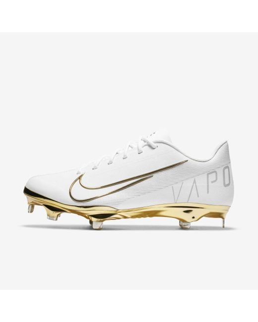 Nike Lunar Vapor Ultrafly Elite 3 Baseball Cleats in White,Metallic  Gold,Smoke Grey,m (Metallic) for Men | Lyst