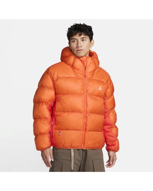 Nike Unisex Therma-fit Adv Acg "lunar Lake" Puffer Jacket In Orange,