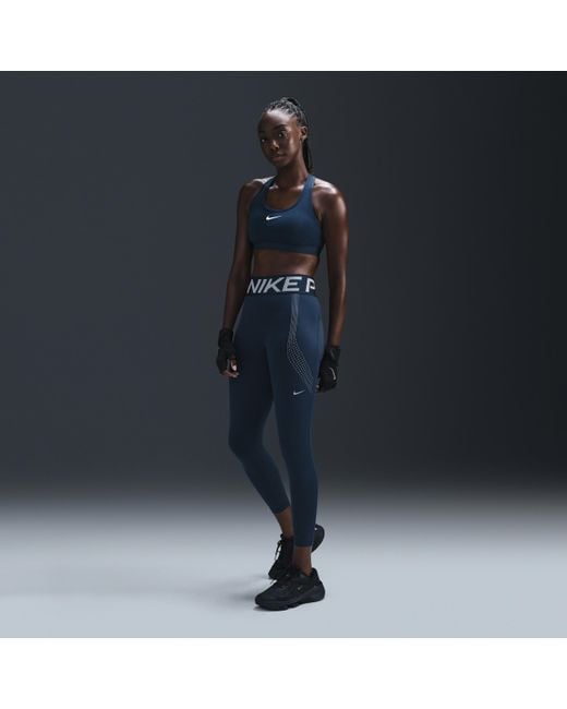 Nike Blue Pro Sculpt High-Waisted 7/8 Leggings