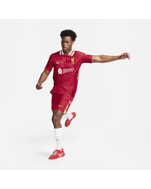 Nike Red Liverpool F.c. 2024/25 Match Home Dri-fit Adv Football Authentic Shirt Polyester for men